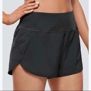 CRZ YOGA Women's Black Athletic Shorts